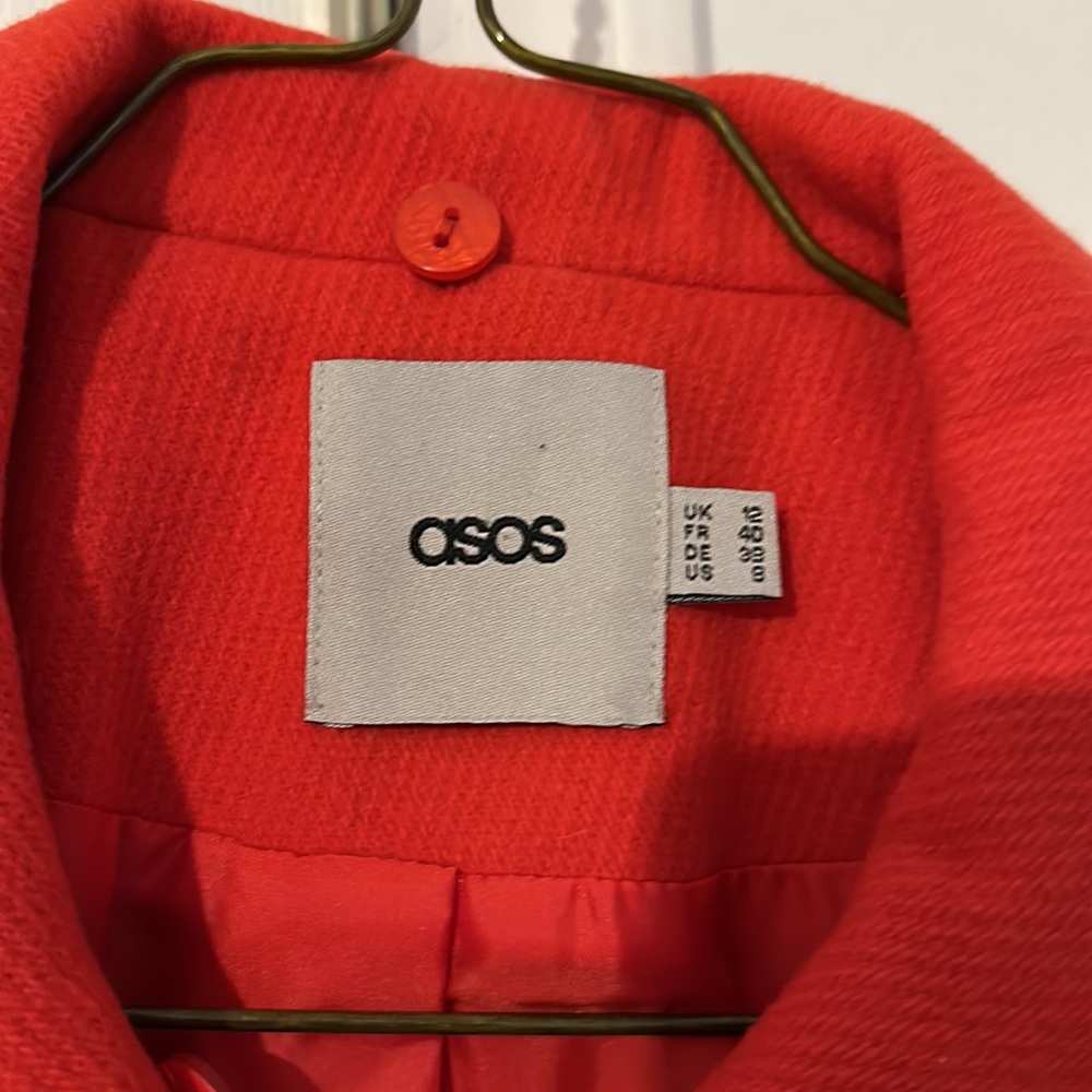 Red ASOS coat - Picture 2 of 2